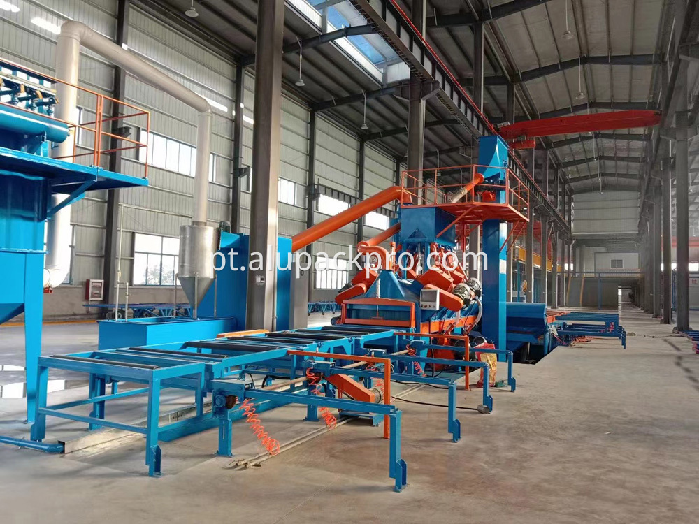 solar frame aluminum sandblasting machine